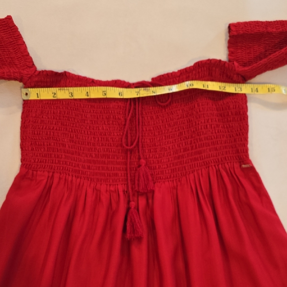 Guess Red Off-Shoulder Mini Dress - Picture 8 of 11